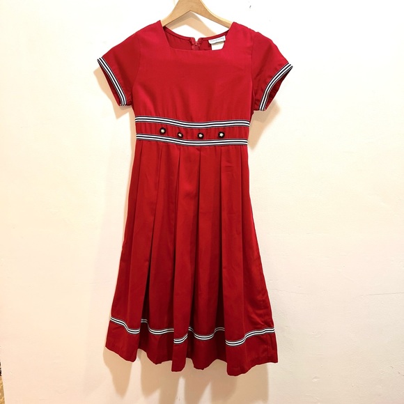 Rare Editions Other - Vintage dress red navy white rare editions 12/14?